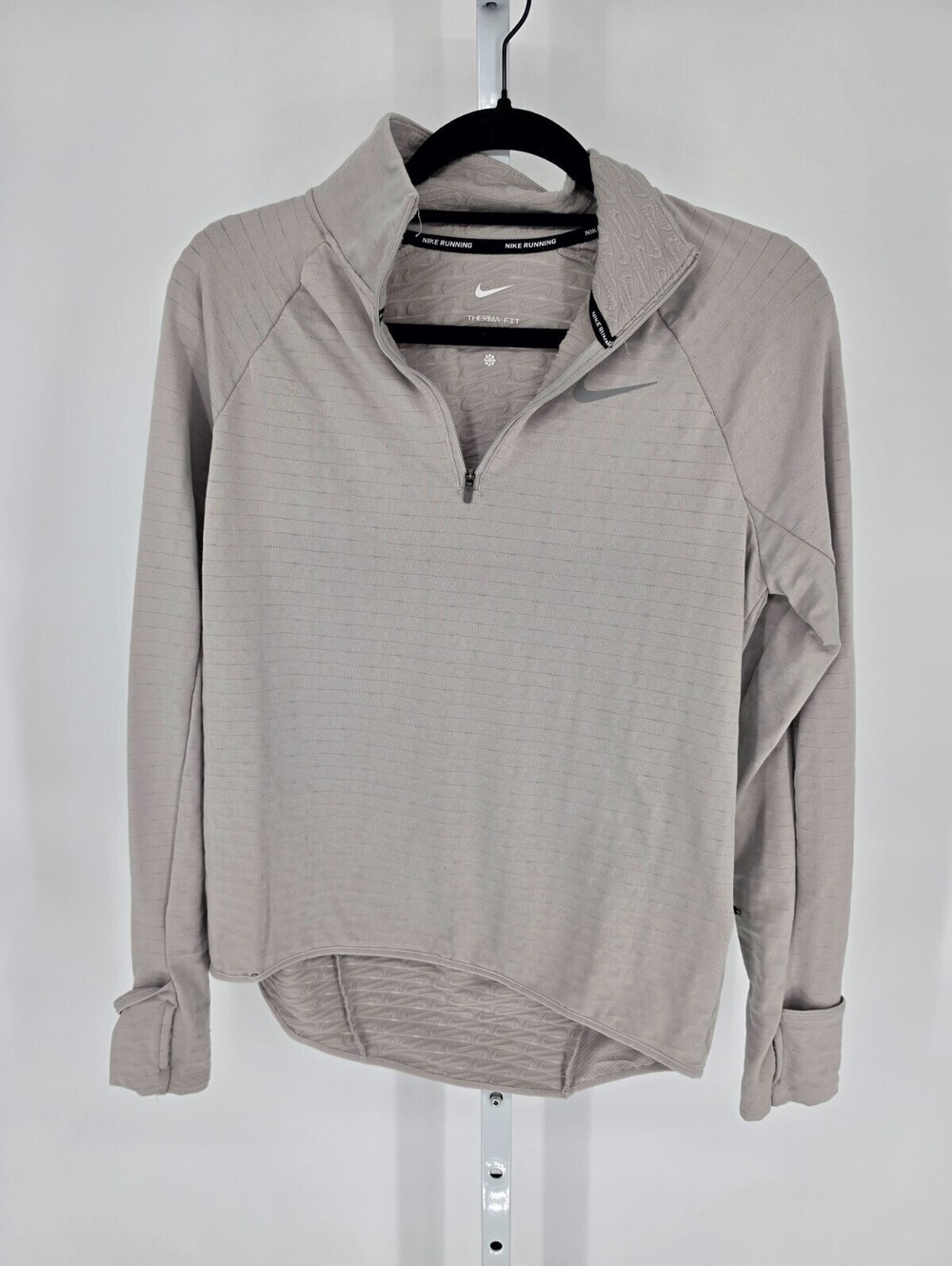 Nike Women's Therma-FIT Element Half-Zip Pullover Jacket Sz S Taupe Gray